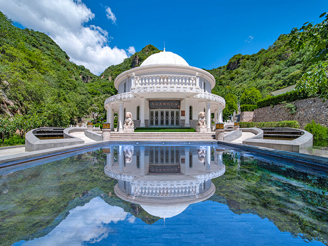 九公山陵园实地风景