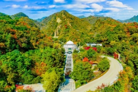 九公山长城纪念林中心全景